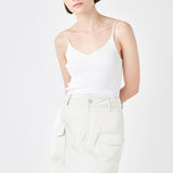 Satin Pocket Mini Skirt