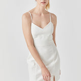 Double Elastic Strap Mini Dress