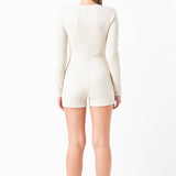 Ribbed Knit Romper