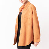 Oversized Faux Suede Shirt