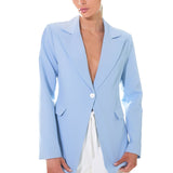 One Button Fitted Blazer