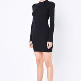 High Neck Knit Dress