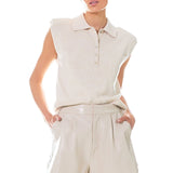High-Waisted Faux Leather Shorts