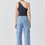 Cut Out Asymmetric Bodysuit