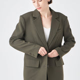 Oversized Notched Collar Blazer