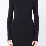 High Neck Knit Dress