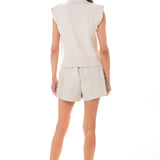 High-Waisted Faux Leather Shorts