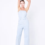 Corset Denim Jumpsuit