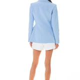 One Button Fitted Blazer
