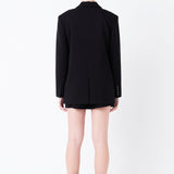 Oversized Notched Collar Blazer