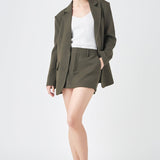 Oversized Notched Collar Blazer