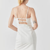 Double Elastic Strap Mini Dress