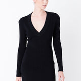 Power Shoulder Mini Knit Dress