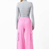 Wide Knit Pants with Pockets