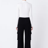 Wide Knit Pants with Pockets