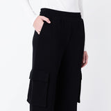 Wide Knit Pants with Pockets