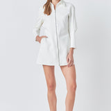 Zip Up Mini Dress