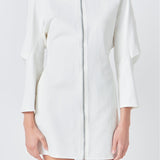 Zip Up Mini Dress