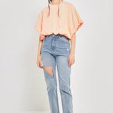High-Low Cropped T-Shirt