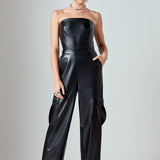 Tube Top Cargo Jumpsuit