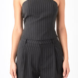 Pinstriped Tube Top