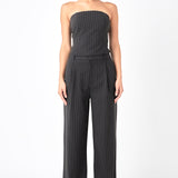 Pinstriped Tube Top