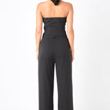 Pinstriped Tube Top