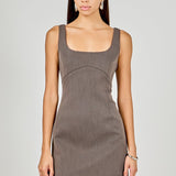 Lace Trim Mini Dress