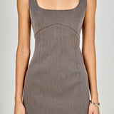 Lace Trim Mini Dress
