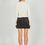 Knit Ruffles Mini Skirt