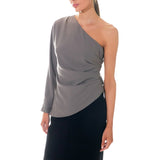 Asymmetric Ruched Top