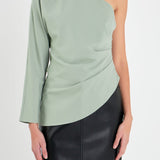 Asymmetric Ruched Top