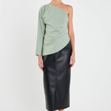 Asymmetric Ruched Top