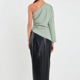 Asymmetric Ruched Top