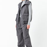 Snap Button Boxy Vest