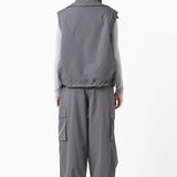 Snap Button Boxy Vest