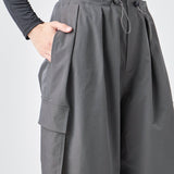 Low Waisted Pleated Cargo Pants
