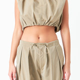 Balloon Shaped Sleeveless Top