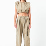 Balloon Shaped Sleeveless Top