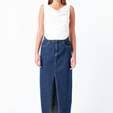 GREY LAB - Cowl Neck Ruched Top - TOPS available at Objectrare