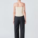 Round Hem Knit Tank Top