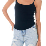 Round Hem Knit Tank Top