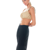 Pleated Wide Pants with Belt
