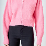 Oversize Collar Knit Jacket