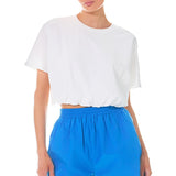 Cropped Top with Elastic Band