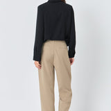 Wide Leg High Waisted Trouser