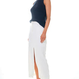Round Neck Sleeveless Knit Top
