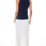 Round Neck Sleeveless Knit Top