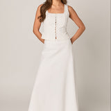 Linen Maxi Skirt