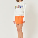 Color Letter Patch Sweatshirt